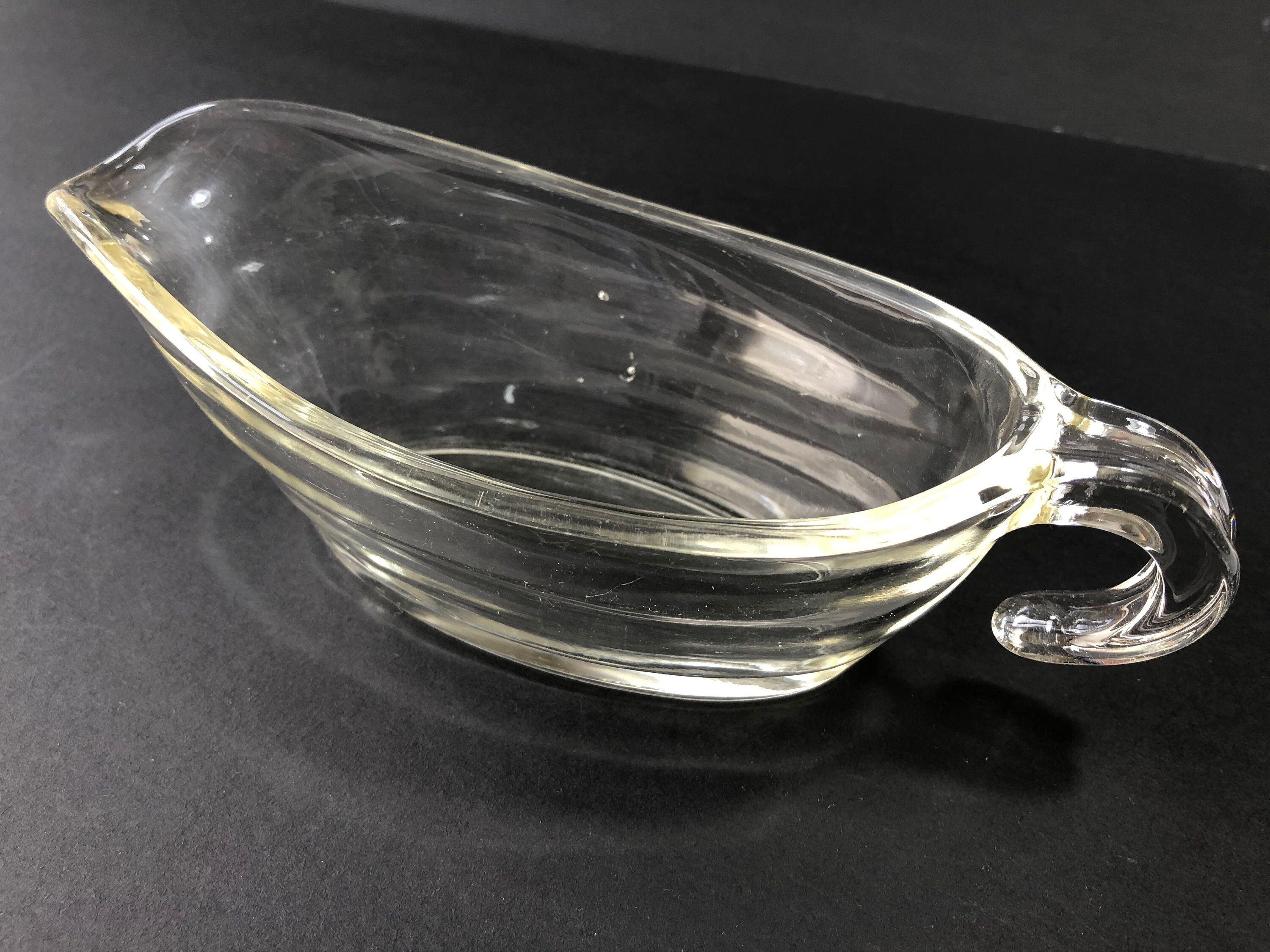 Vintage Phoenix clear glass gravy/sauce boat made in England Etsy