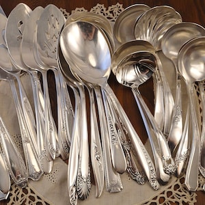 Serving Sets Antique & Vintage Silverplate - Choice of Pattern Groups or Surprise Me - Various Sizes of Mismatched Hostess Sets!
