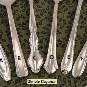 Mix or Match Tea Spoons Vintage Silverplate Silverware Mismatched Teaspoons 54 Patterns From Antique to Art Deco to Mid_Century to Retro Simple Elegance