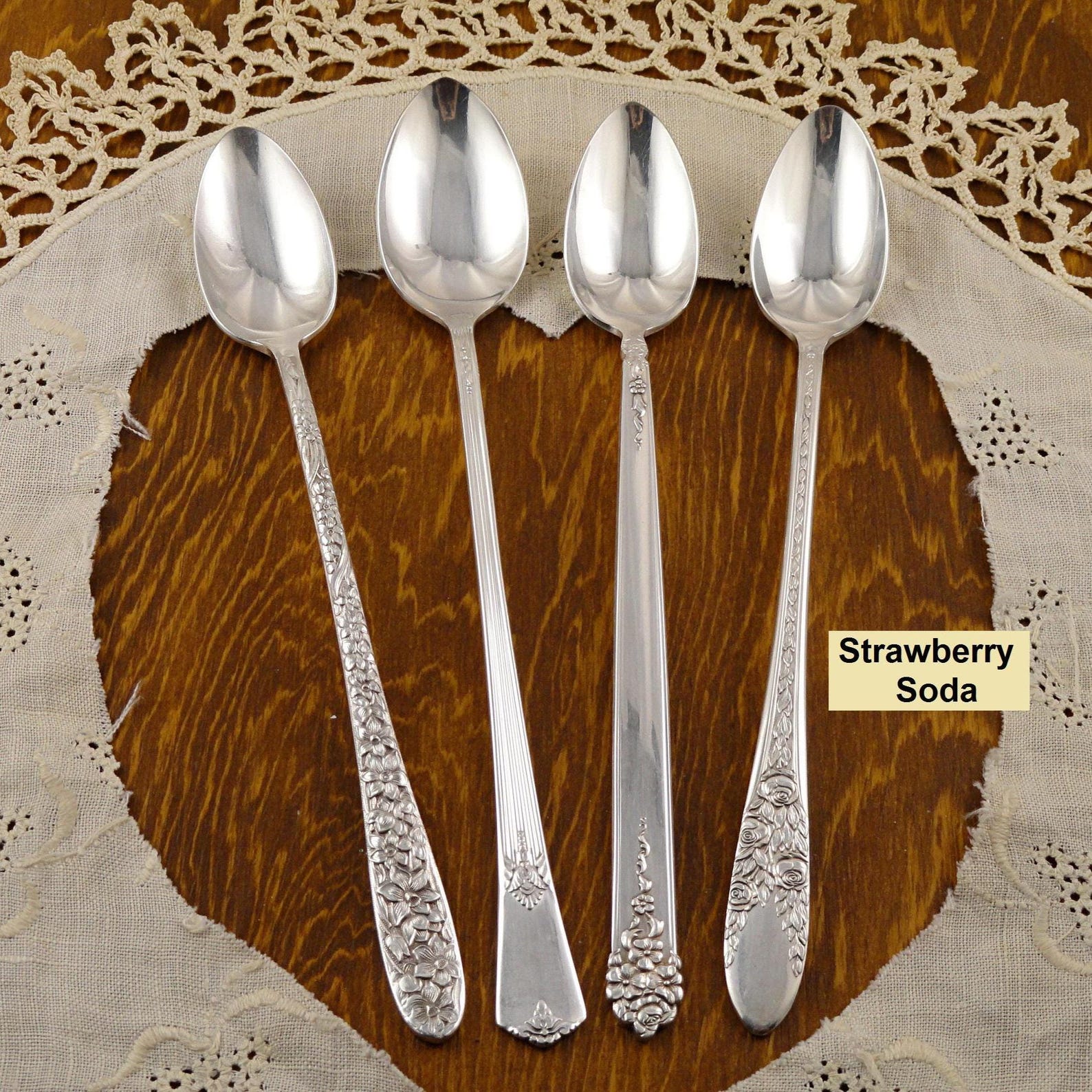 Iced Tea Spoons Vintage & Antique Mismatched Silverplate Choose Your Favorite Sets