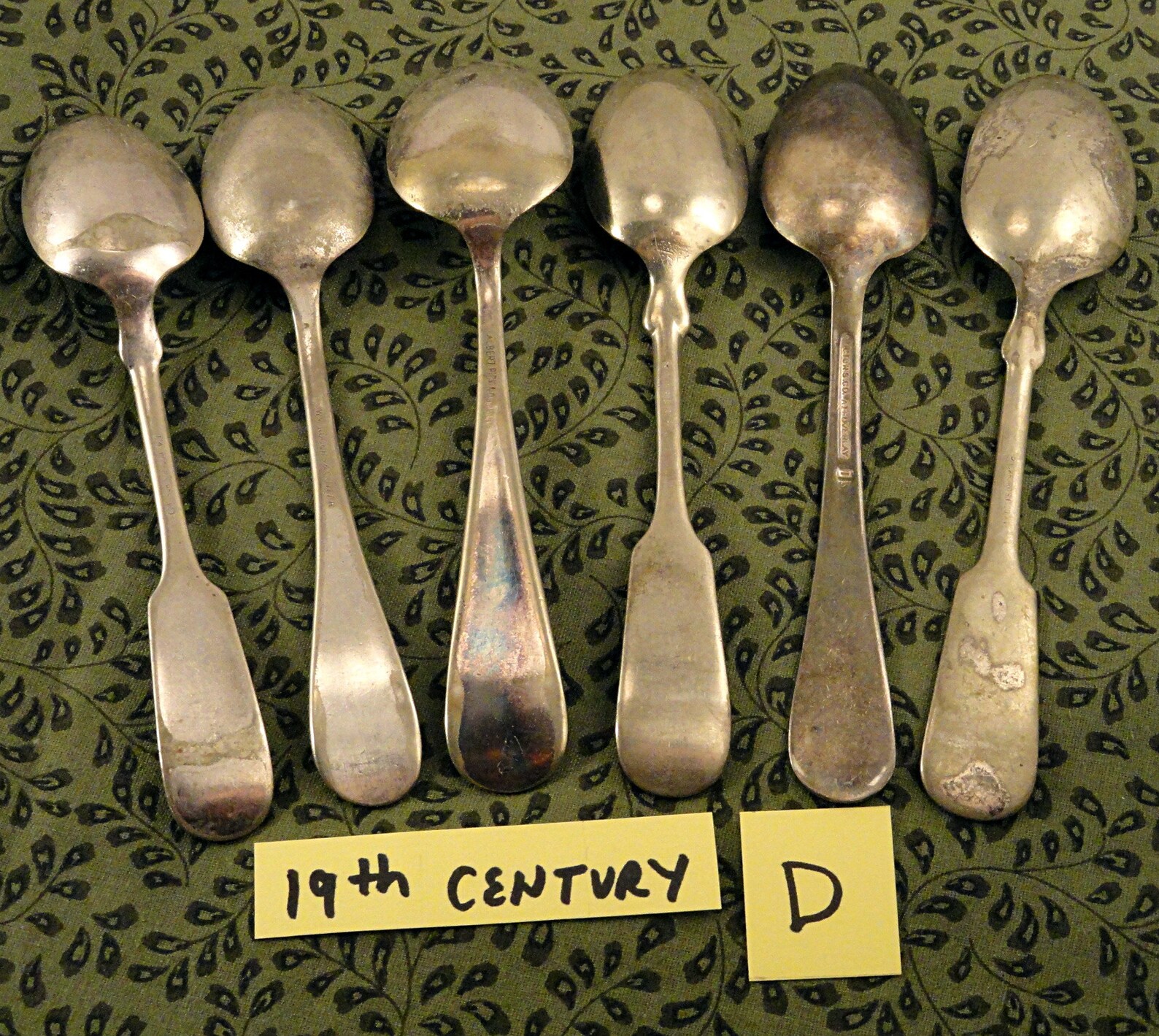Antique Teaspoons Spoons Vintage Silverware CRAFT Silverplate Etsy