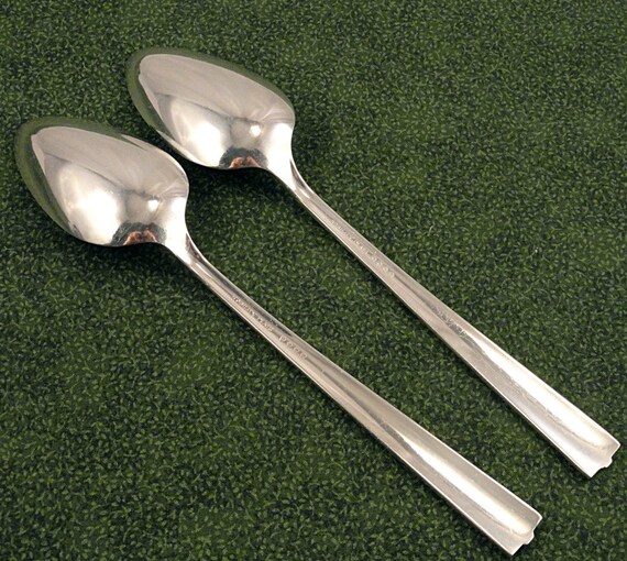 4 VINTAGE CAPRICE NOBILITY PLATE OVAL SOUP SPOONS SILVERPLATE FLATWARE ONEIDA