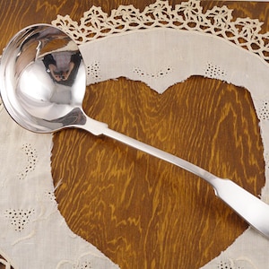 Vintage Soup Ladle Bailey Banks & Biddle Co. 9-3/8" Silverplate Silver Plate Flatware Silverware
