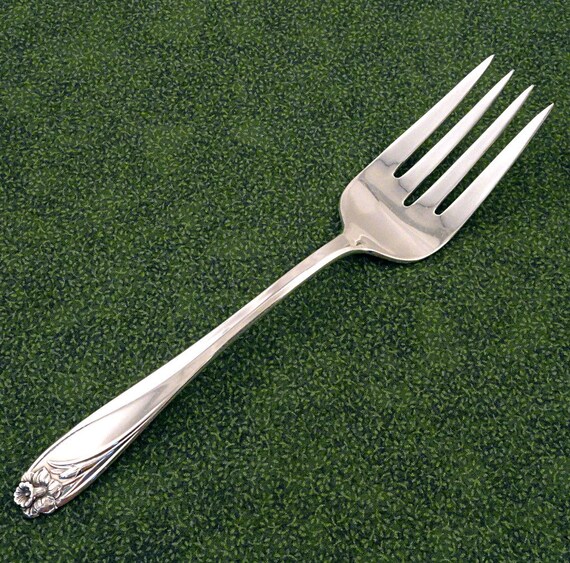 1847 Rogers Bros DAFFODIL Silverplate Salad Forks Set of 4 Forks Lot VG Floral