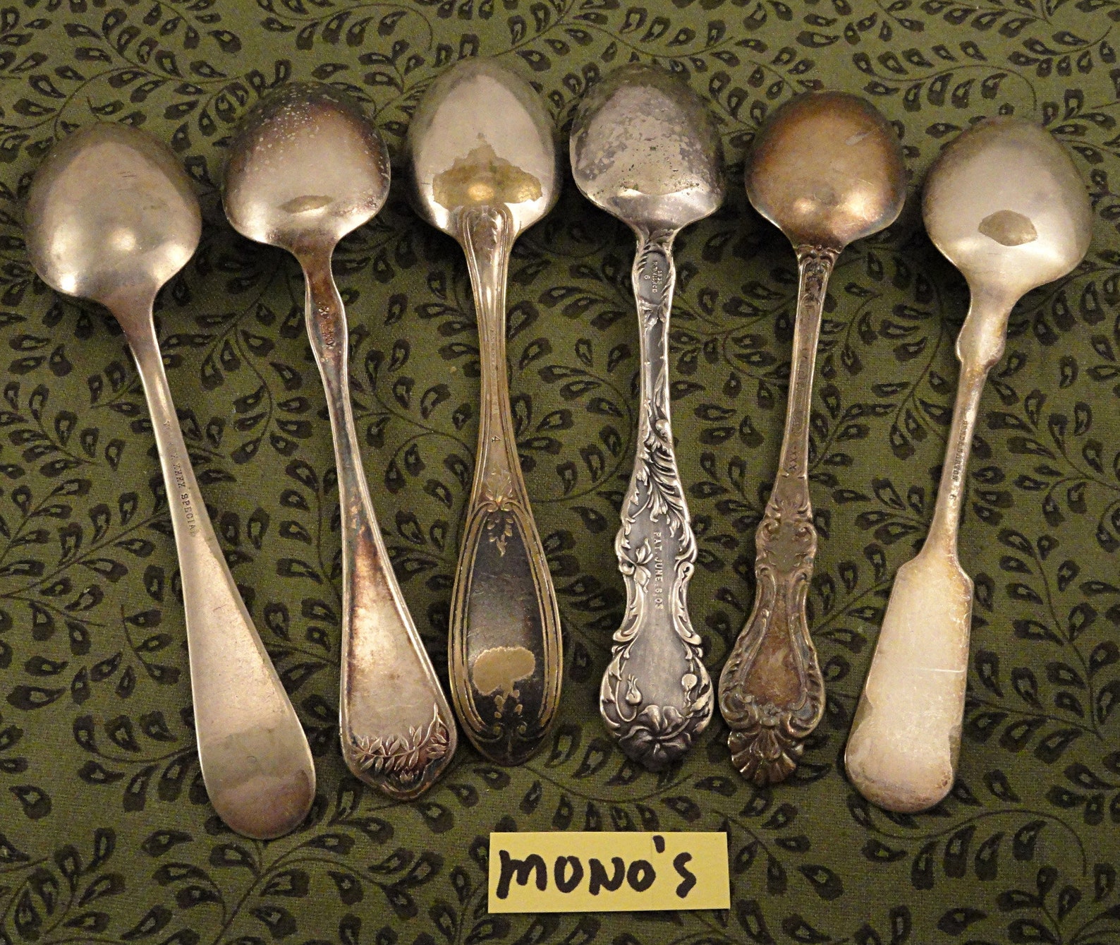 Antique Teaspoons Spoons Vintage Silverware CRAFT Silverplate Etsy