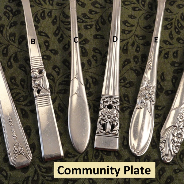 Mix or Match Spoons _ Coronation _ Lady Hamilton _ White Orchid _ Evening Star _ Morning Star - Milady - Oneida Community Plate Teaspoons