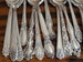 Mismatched 6 Spoons Silverplate Teaspoons Flatware Sets Vintage and Antique Farmhouse Silverware Assorted Silver Handles #1 