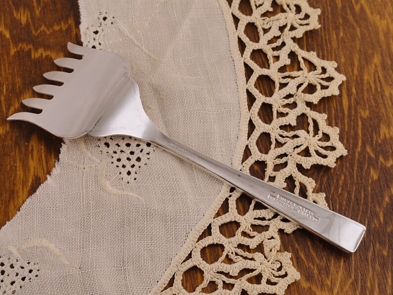 Vintage Sardine Fork Sheffield England Vintage Silverplate Server