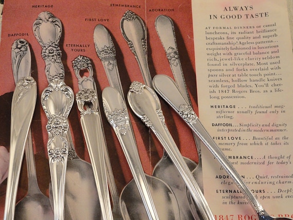 1847 Rogers Spoons Daffodil First Love Heritage Eternally