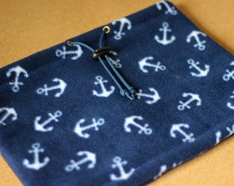 Anchor Patterned Snood/Neck Warmer