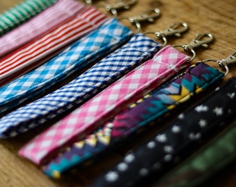 Patterned Fabric Keyring