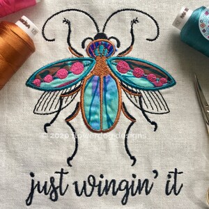 Beetle Bug Insect Machine Embroidery Applique Design 5x7 8x8 - Etsy