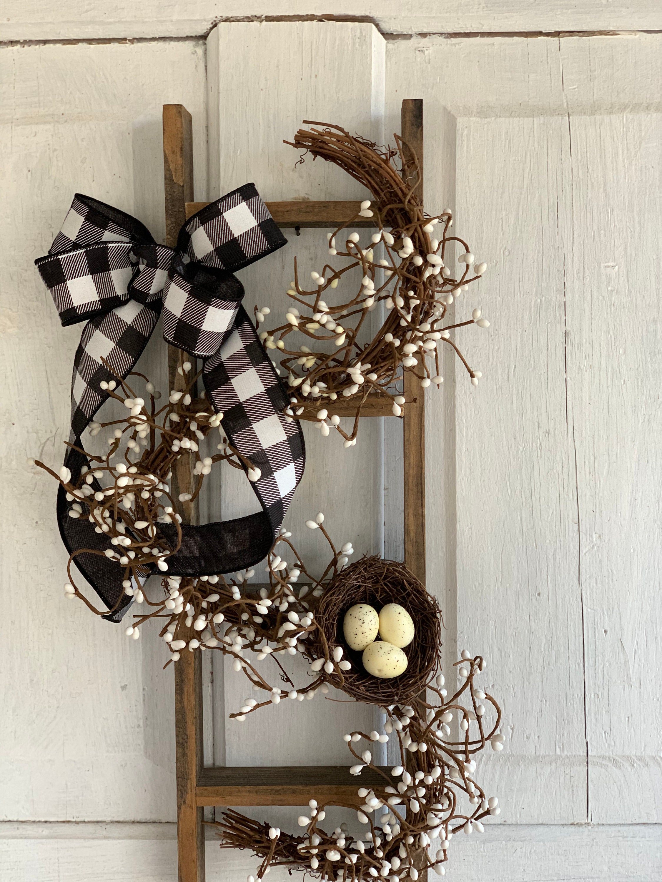 Berry Ladder Decor: Farmhouse Spring/summer Porch Hanging - Etsy