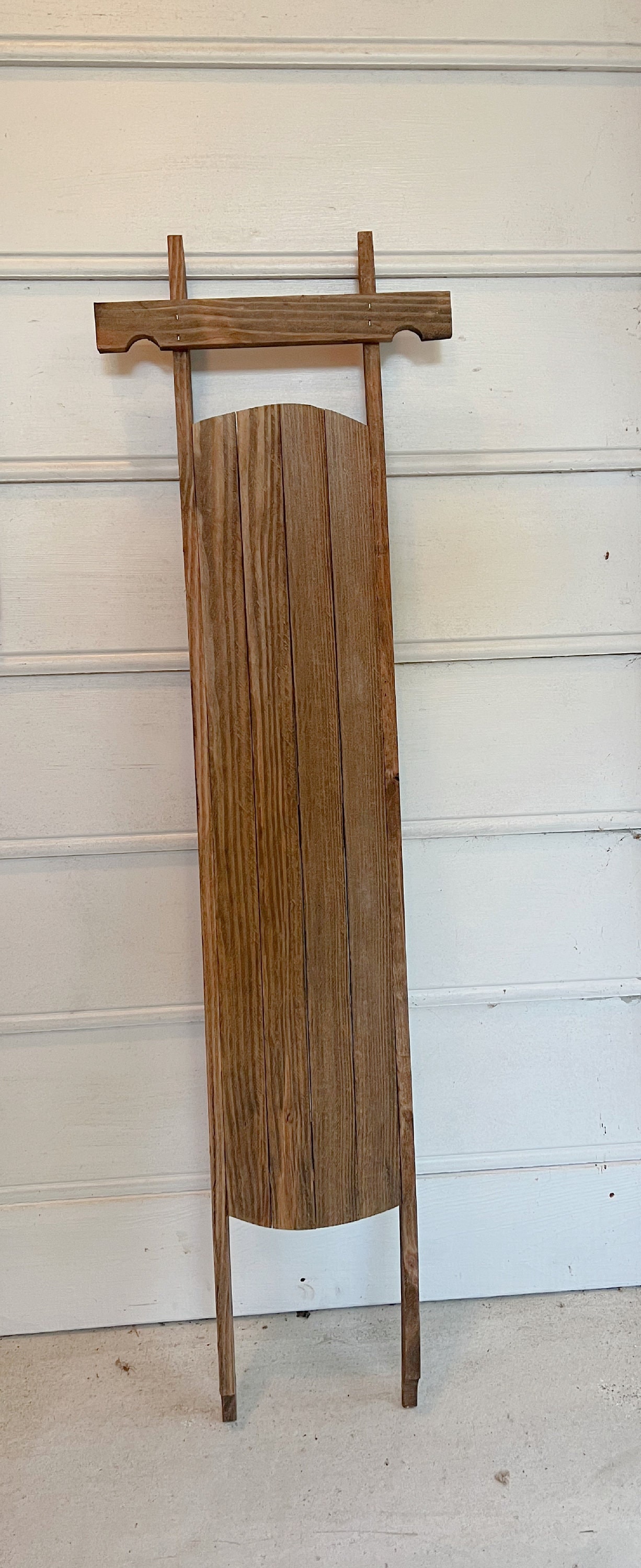 Rustic Wooden Sled: Farmhouse Christmas Decoration, Winter Decor (41" Tall)