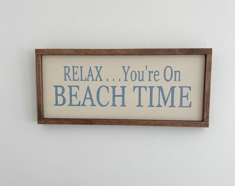 Beach Sign Decor, Wall Sign, Beach Cottage Decor,