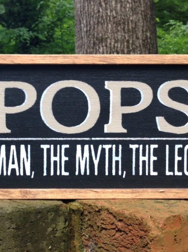 Pop Daddy Signs Dad Sign. Gift for Pops. Fathers Day Gift. Solid Wood Sign. Gift for ...
