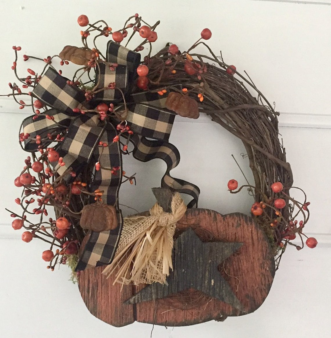 Primitive Fall Wreath Primitive Fall Wreath