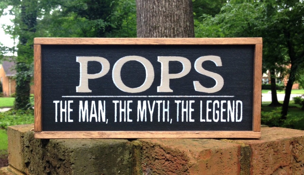 Pop Daddy Signs Dad Sign. Gift for Pops. Fathers Day Gift. Solid Wood Sign. Gift for ...
