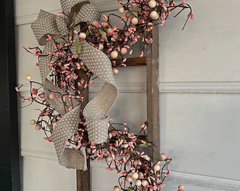 Ladderdecor met bessenslinger: decoratie boerderijveranda
