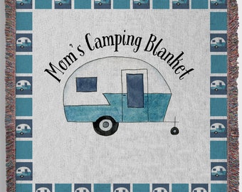 Manta de camping-Manta de camping personalizada-Regalo para mamá-Manta de camping personalizada-Regalo del Día de la Madre-Manta para líder scout