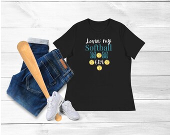 Softaball-Softball Mom-Softball Shirt-Clothing-Women's Clothing-Tops & Tees-Softball Mom Era Tee Shirt-Softball Mom Gift