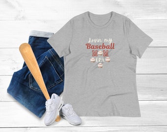 Baseball Mom Era Tee, Baseball Shirt for Mom, Gift for Mom, Baseball Era Shirt, Lovin' My Baseball Mom Era