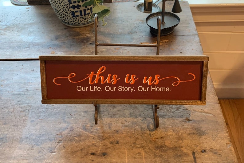 Family Sign, This is Us Sign, Tabletop Decor for Family Room, Gift Idea ...