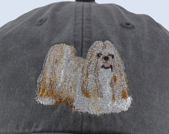 Shih Tzu hat, embroidered baseball cap, dog lover gift, dad hat, dog mom, pet lover gift, dog hat, agility
