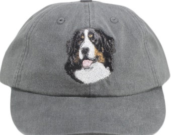 Bernese Mountain Dog embroidered hat, baseball cap, dog lover gift, pet mom cap, dog, dad hat, mom, dog agility, dog lover hat