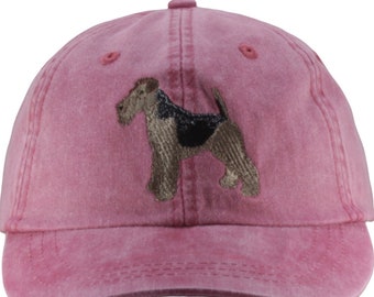 Welsh Terrier embroidered hat, baseball cap, pet mom cap, dad hat, mom, dog agility, dog lover hat, dog lover gift