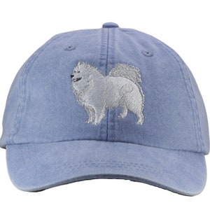 Samoyed embroidered hat, baseball cap, dog lover gift, pet mom cap, dog mom, gift for pet lover, dad hat, american eskimo dog