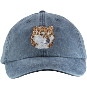 Shiba Inu embroidered hat, baseball cap, dog lover gift, pet mom cap, dad hat, mom, gift for pet lover, japanese hunting