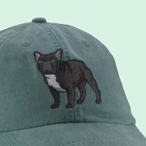 Black French Bulldog embroidered hat, baseball cap, dog lover gift, pet mom, dad hat, gift for pet lover, dog agility, black frenchie