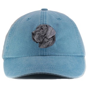 Great Dane embroidered hat, baseball cap, dog lover gift, pet mom cap, dad hat, pet lover, dog lover hat,  gray great dane