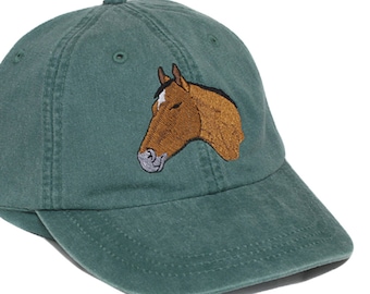 Trableade Animals Majestic Horse Pattern Unisex Sport Adjustable Structured Baseball Cowboy Hat 