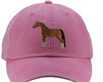 Arabian Horse embroidered hat, baseball cap, riding, equestrian hat, horse cap, horse lover gift, mom cap, dad hat, arab, bay