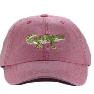 Alligator embroidered hat, baseball cap, dad hat, mom cap, wildlife cap, gator hat,  alligator gift, beach hat, fathers day