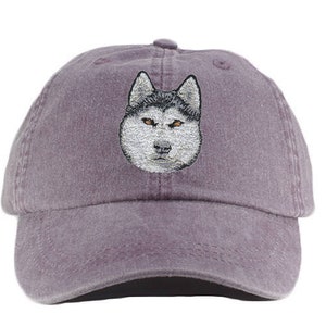 Siberian Husky embroidered hat, baseball cap, dog lover gift, pet mom cap, dog dad, gift for pet lover, dog agility, dog lover, dad hat, mom