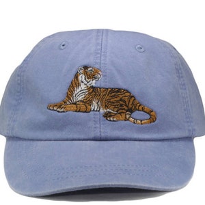 Tiger embroidered hat, baseball cap, dad hat, mom cap, wildlife, nature hat, animal, hunting, tiger cap, big cat, tiger lover, gift