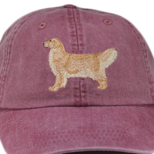 Golden Retriever Embroidered Hat Baseball Cap Dog Lover Etsy