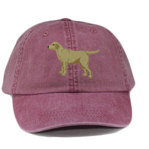 Yellow labrador retriever embroidered hat, baseball cap, dog lover gift, pet mom cap, dog mom, gift for pet lover, dad hat, dog agility, lab