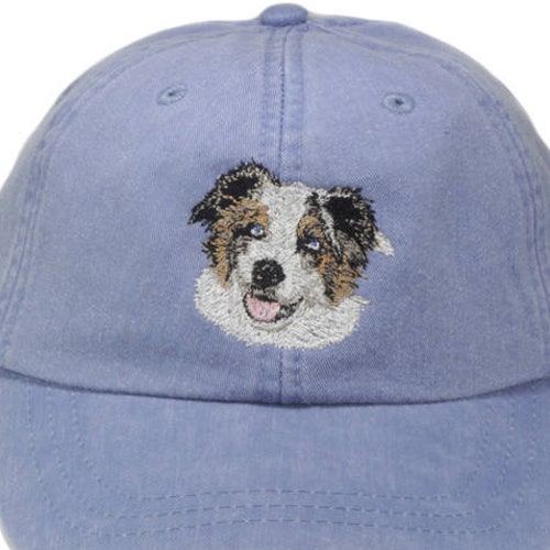 Australian Shepherd Embroidered Hat Baseball Cap Dog Lover Etsy
