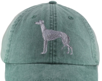 Greyhound embroidered hat, baseball cap, dog lover gift, pet mom cap, pet parent gift, hiking, jogging, dog dad mom hat