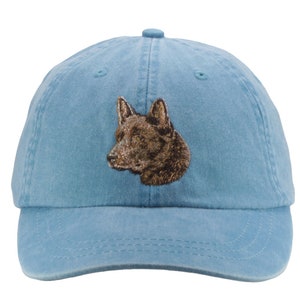 Australian Kelpie embroidered hat, baseball cap, dog lover gift, dog mom, dad hat, dog agility, herding, dog gift