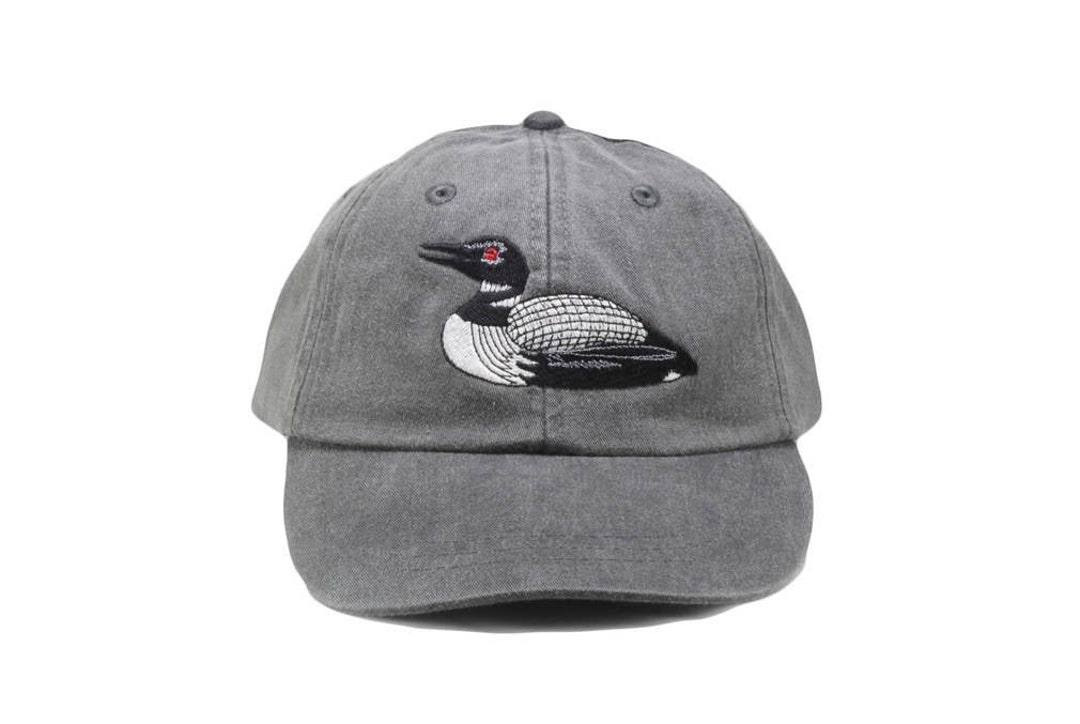 Loon Embroidered Hat, Baseball Cap, Duck Cap, Dad Hat, Mom Cap, Wildlife, Nature Hat, Bird Hat