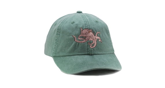 Octopus Embroidered Hat Baseball Cap 