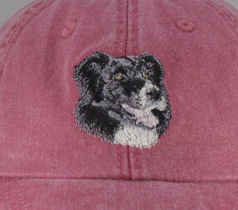 Border Collie Embroidered Cap Baseball Hat Dog Lover Gift Etsy