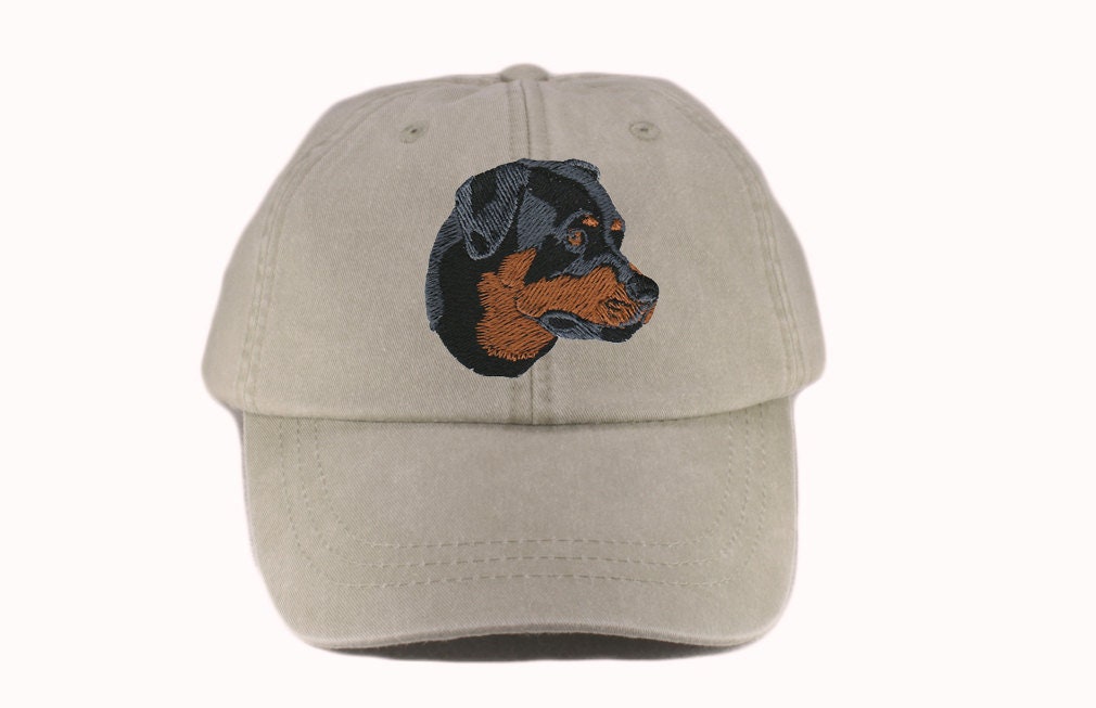 Rottweiler Embroidered Hat, Baseball Cap, Dog Lover Gift, Pet Mom
