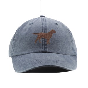 Chocolate Labrador retriever embroidered hat, baseball cap, dad hat, dog mom, pet lover gift, hunting hat, lab silhouette, chocolate lab image 3