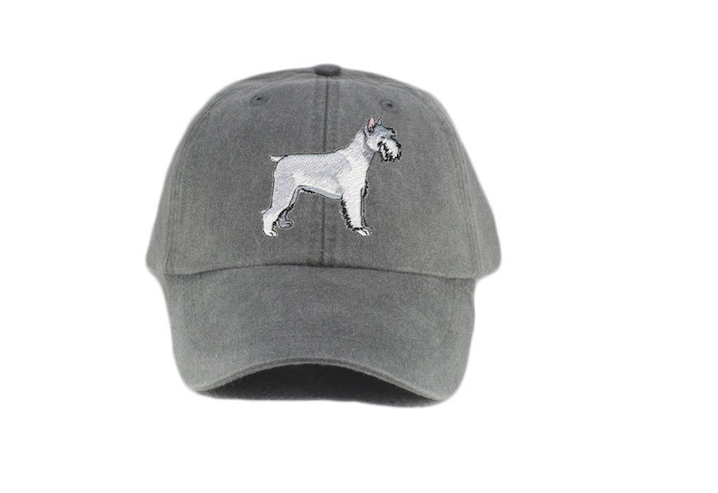 Schnauzer Embroidered Hat Baseball Cap Dog Lover Gift Dog Etsy